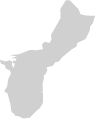 Map outline of Guam